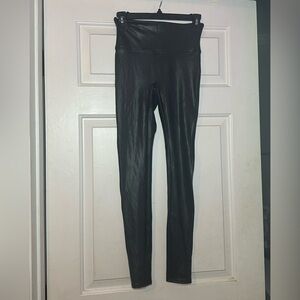 SPANX Black Faux Leather Pants